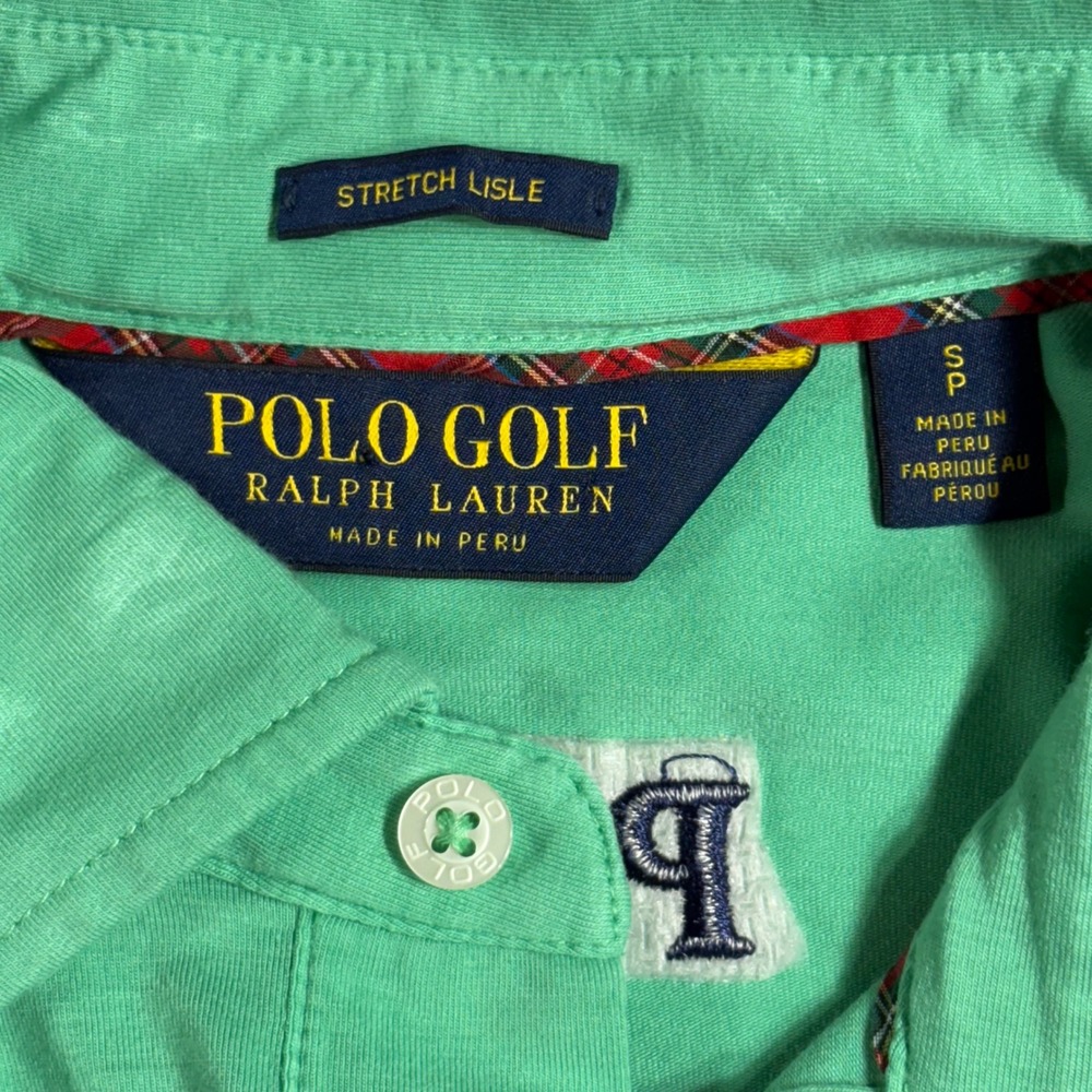 Ralph Lauren Polo Golf Mens Small Green Stretch Lisle Polo Shirt Ally Odyssey‎ - Picture 4 of 10